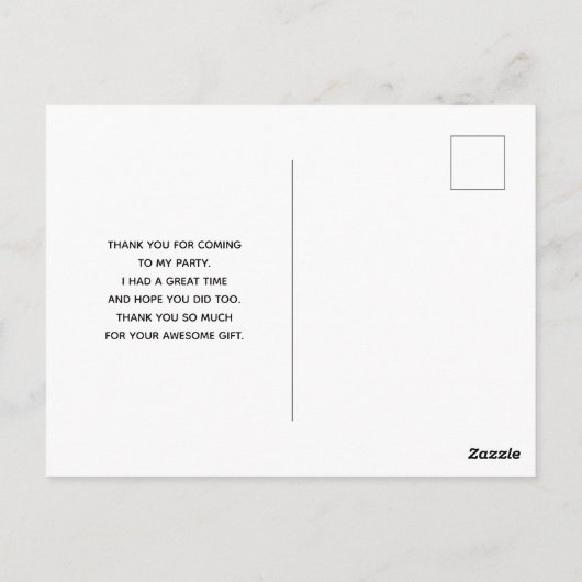 Paarse en blauwe rechthoekvormen op Roze Dank je Briefkaart (Achterkant)