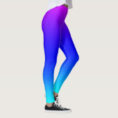 Paarse en blauwe regenbooggradiënt leggings (Rechts)