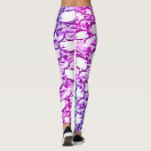 Paarse en Blauwe Rockface Leggings (Achterkant)