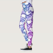 Paarse en Blauwe Rockface Leggings (Links)