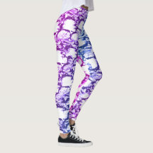 Paarse en Blauwe Rockface Leggings