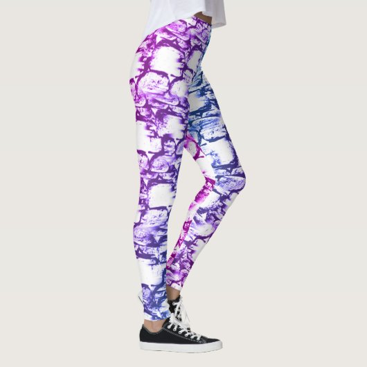 Paarse en Blauwe Rockface Leggings (Rechts)