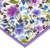 Paarse en blauwe roomvlakkige middelbare tafel korte tafelloper (Hoek)