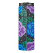 Paarse en blauwe Rozen  Thermosbeker (Achterkant)