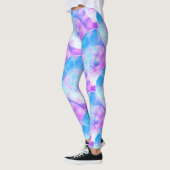 Paarse en blauwe schelpen leggings (Links)
