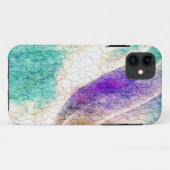 Paarse en blauwe scheurwand Case-Mate iPhone case (Achterkant (horizontaal))