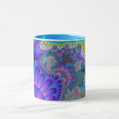 Paarse en blauwe smelt mok (Midden)