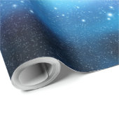 Paarse en blauwe Space Galaxy Sky Wrapping Papier (Rol Hoek)
