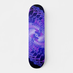 Paarse en blauwe spieren: Skateboard