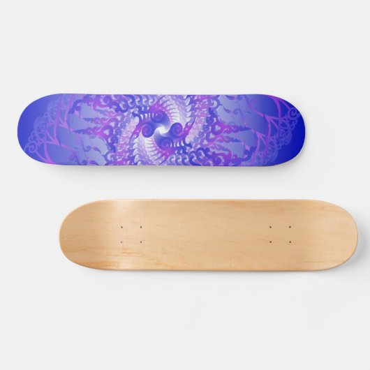 Paarse en blauwe spieren: Skateboard (Horizontaal)
