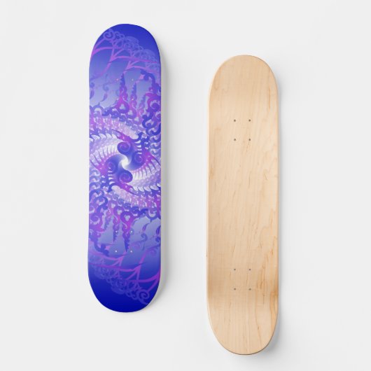 Paarse en blauwe spieren: Skateboard (Voorkant)