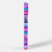 Paarse en blauwe strepen Art Case-Mate iPhone Case (Achterkant / Rechts)