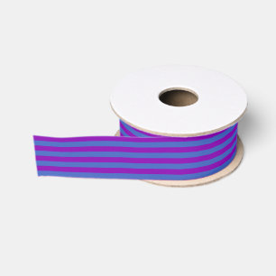 Paarse en blauwe strepen grosgrain lint