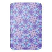 Paarse en Blauwe Tie Dye Pattern Badmat (Voorkant Verticaal)