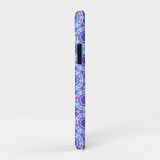 Paarse en Blauwe Tie Dye Pattern Case-Mate iPhone Case (Achterkant/rechts)