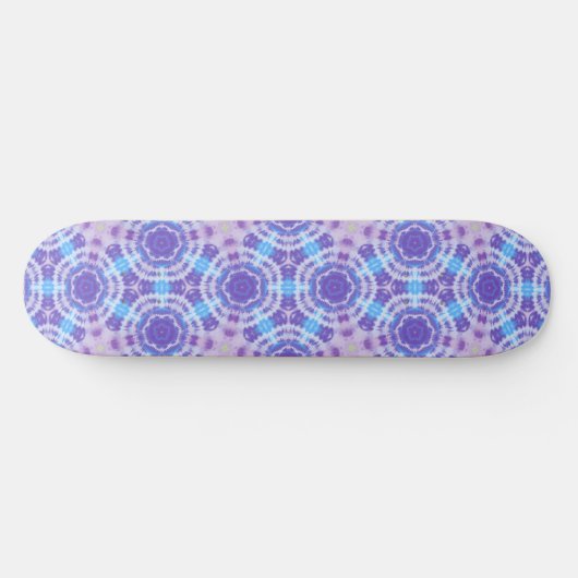 Paarse en Blauwe Tie Dye Pattern Persoonlijk Skateboard (Horizontaal)