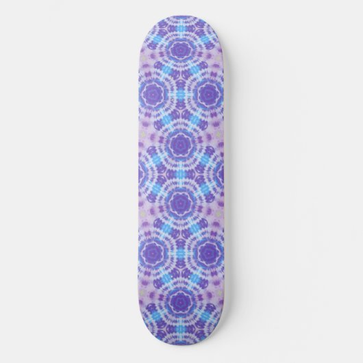 Paarse en Blauwe Tie Dye Pattern Persoonlijk Skateboard (Voorkant)