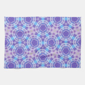 Paarse en Blauwe Tie Dye Pattern Theedoek (Horizontaal)