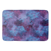 paarse en blauwe turquoise Marmer abstract Badmat (Voorkant)
