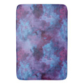 paarse en blauwe turquoise Marmer abstract Badmat (Voorkant Verticaal)