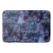 paarse en blauwe turquoise Marmer abstract Badmat (Voorkant)