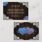 Paarse en blauwe uitgestelde aankondiging van het (Voorkant / Achterkant)