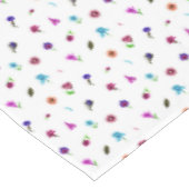 Paarse en blauwe ventilatorafdrukken, modern Flora Tafelkleed (Gekanteld)