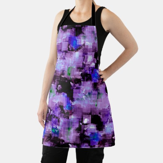 Paarse en Blauwe Volledige Schort (Insitu)