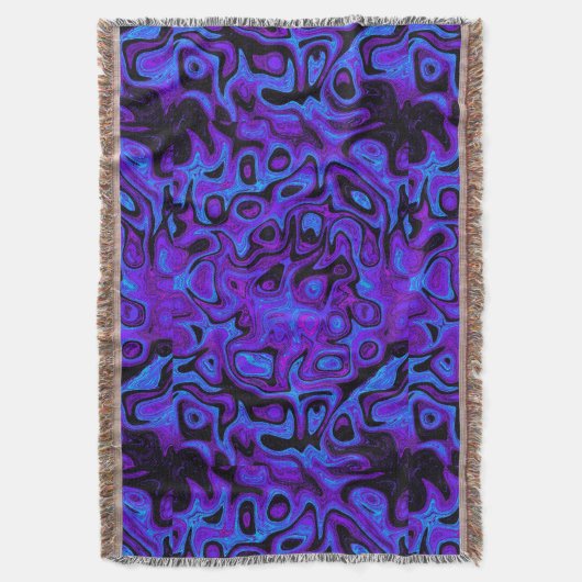 Paarse en blauwe vuursteen deken (Voorkant Verticaal)