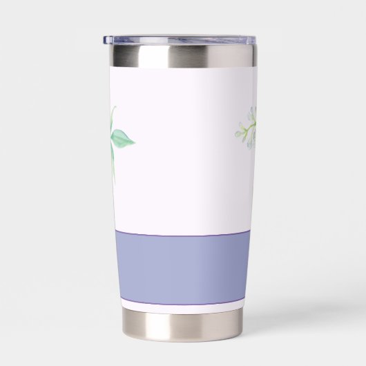 Paarse en blauwe waterverf onaanpasbaar geïsoleerde drinkbeker (Rechts)