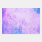 Paarse en blauwe Waterverf ruimteas Inpakpapier Vel (Voorkant 2)