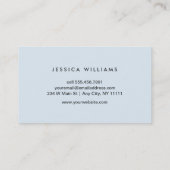 Paarse en Blauwe Waterverf Visitekaartje (Achterkant)