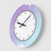 Paarse en blauwe Waterverf wasgrijsgetallen Grote Klok (Hoek)