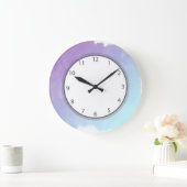 Paarse en blauwe Waterverf wasgrijsgetallen Grote Klok (Huis)