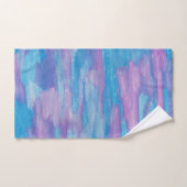 Paarse en blauwe wervelkolom bad handdoek (Handdoek)