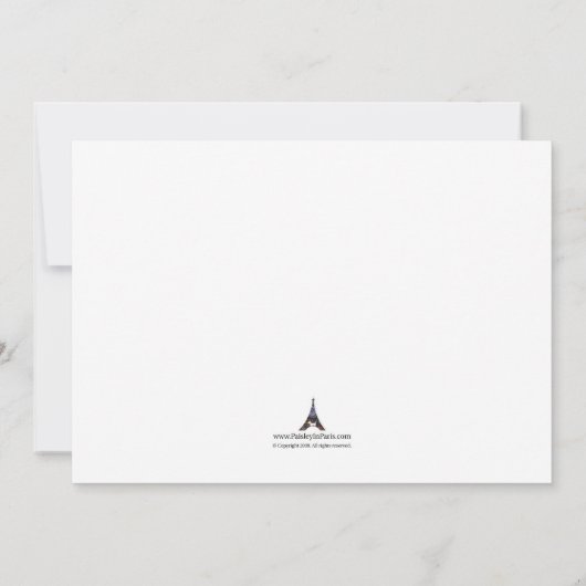 Paarse en Blauwe Whale Baby Shower Invitaties Kaart (Achterkant)