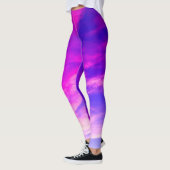 Paarse en blauwe wolken leggings (Links)