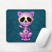 Paarse en blauwe Zombie Sugar Kitten Muismat (Met muis)