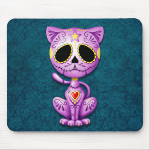 Paarse en blauwe Zombie Sugar Kitten Muismat