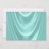 Paarse en Blauwgroen blauwe Baby shower Kaart (Achterkant)