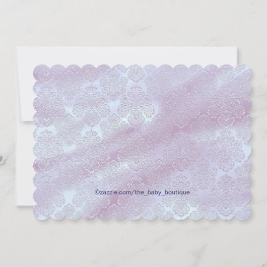 Paarse en Blauwgroen Blue Baby Bath Baby shower Kaart (Achterkant)