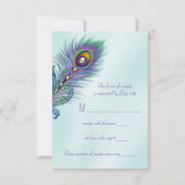 Paarse en Blauwgroen Blue Peacock RSVP (Achterkant)