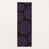 Paarse en Blauwgroen Dot Mandala Yoga Mat (Voorkant)
