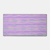 Paarse en Blauwgroen golfstrepen  stijl Bureaumat (Voorkant)