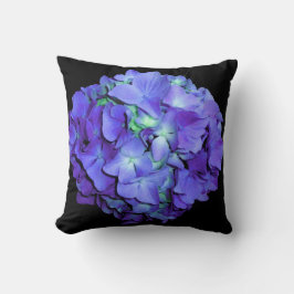Paarse en blauwgroen hydrangea, paarse blauwe bloe kussen