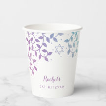 Paarse en Blauwgroen levensboom van Mitzvah