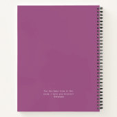 Paarse en Blauwgroen mam-Tattoo Notitieboek (Achterkant)