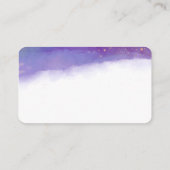 paarse en blauwgroen minimalistische clean waterve visitekaartje (Achterkant)