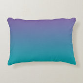 "Paarse en Blauwgroen ombre" Accent Kussen (Voorkant)