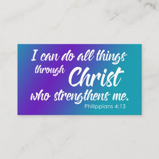 Paarse en Blauwgroen Ombre, Filippijnen, 4:13 Manu Visitekaartje (Voorkant)